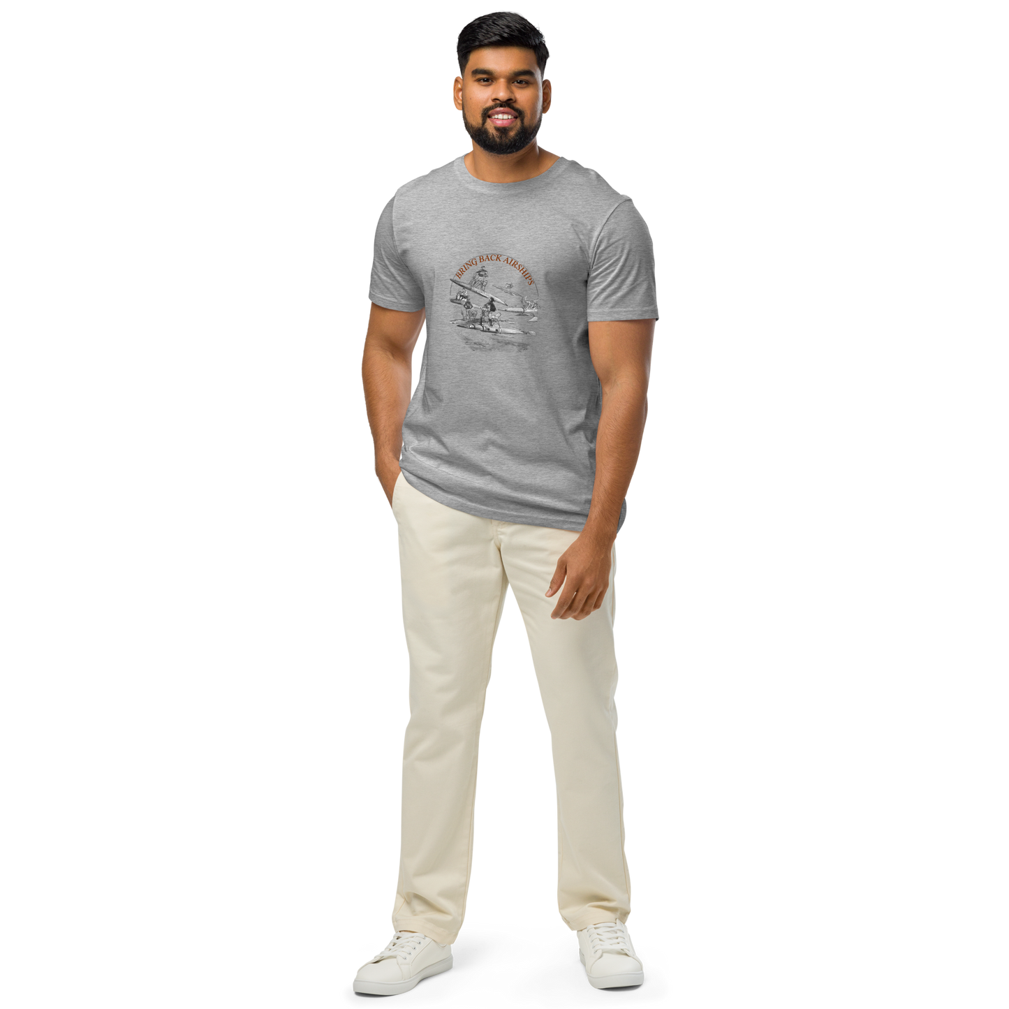 Bring Back Airships! Unisex organic mid-light t-shirt