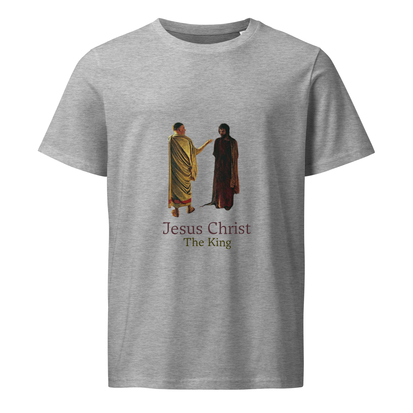 Jesus Christ The King - Sand Unisex organic mid-light t-shirt