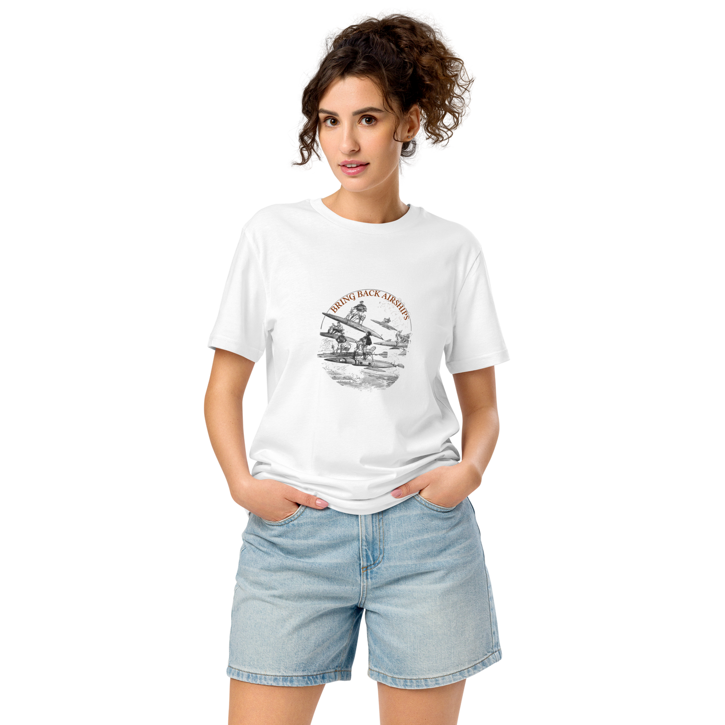 Bring Back Airships! Unisex organic mid-light t-shirt