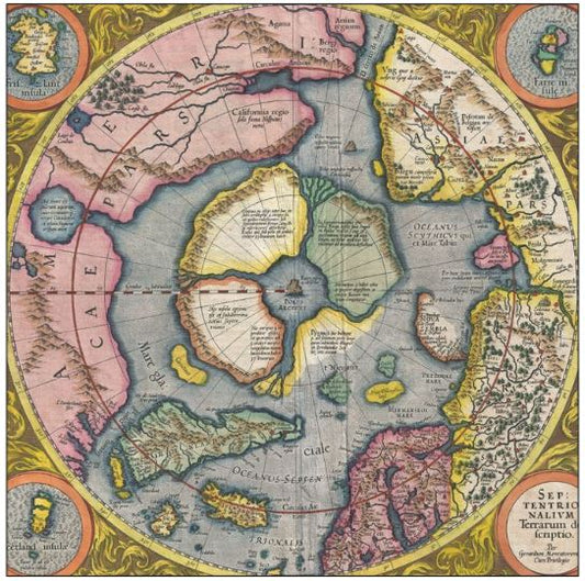 Mercator Map Magnet