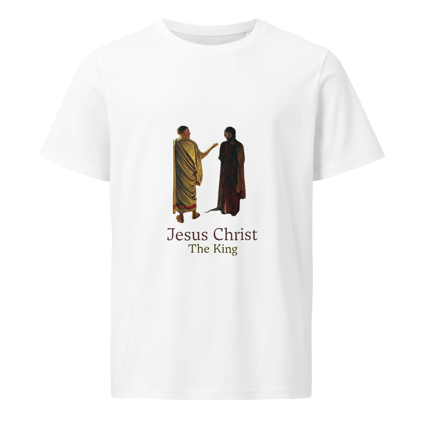Jesus Christ The King - Sand Unisex organic mid-light t-shirt